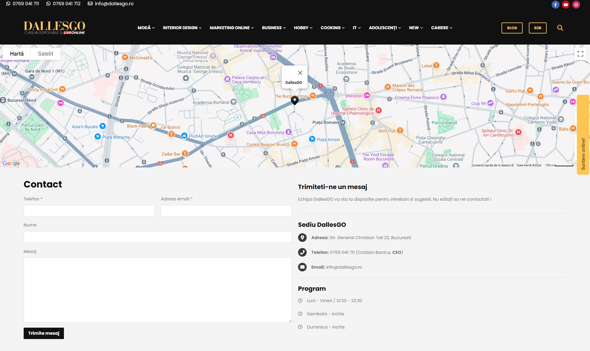 Dallesgo Contact, Telefon, Servicii clienti